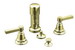 Kohler K-13142-4B Pinstripe(R) bidet faucet with lever handles